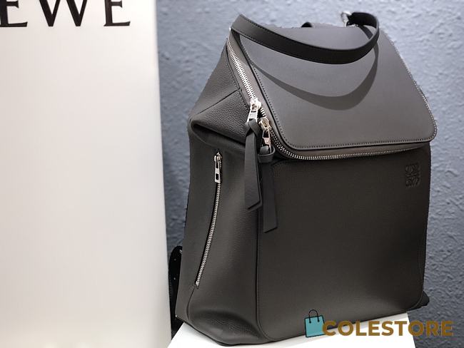 Goya Backpack In Black Grey Soft Grained Calfskin Size 33x44.5x19 cm - 1