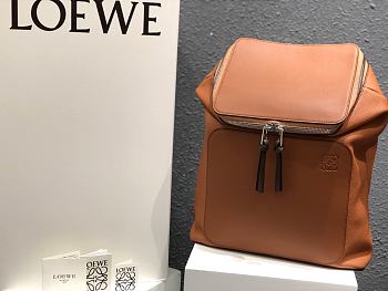 Goya Backpack In Brown Soft Grained Calfskin Size 33x44.5x19 cm