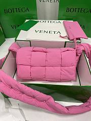 Bottega Veneta Tech Cassette Padded Bag Pink 628951 Size 30cm*15cm*7.5cm - 1