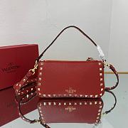 Small Rockstud Grainy Calfskin Crossbody Bag 19cm - 2