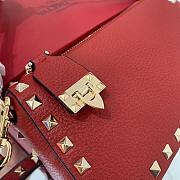 Small Rockstud Grainy Calfskin Crossbody Bag 19cm - 6
