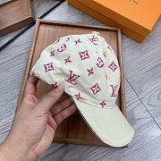 LV Hat 21 Pink&White - 5