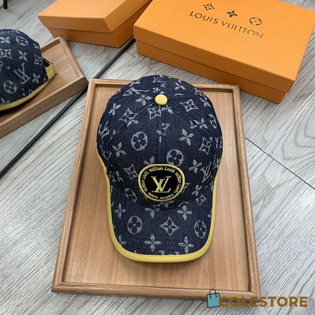 LV Hat 21 Blue&Yellow - 1