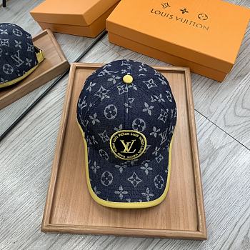 LV Hat 21 Blue&Yellow