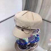 Dior Octagonal Cap Hat Creme - 2