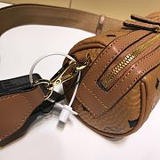 MCM Print Crossbody Bag In Brown Size 8.5X10.5X18.5 - 4
