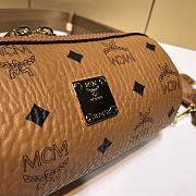 MCM Print Crossbody Bag In Brown Size 8.5X10.5X18.5 - 3
