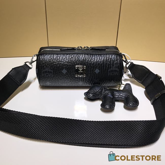 MCM Print Crossbody Bag In Black Size 8.5X10.5X18.5 - 1