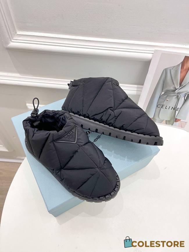Prada Padded Nylon Slip-on Shoes - 1