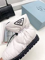 Prada Padded Nylon Booties White - 2