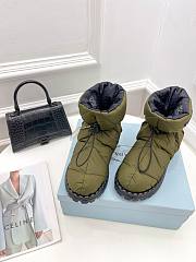 Prada Padded Nylon Booties Khaki - 5