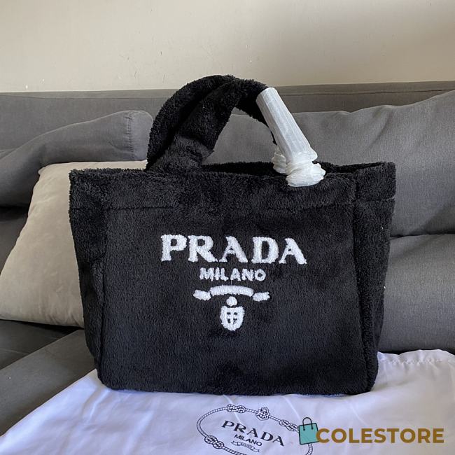 Prada Terry Fabric Tote Bag Size 40×34×16cm - 1