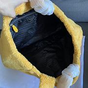Prada Terry Fabric Tote Bag Yellow Size 40×34×16cm - 6