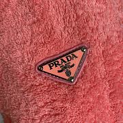 Prada Terry Fabric Tote Bag Pink Size 40×34×16cm - 4