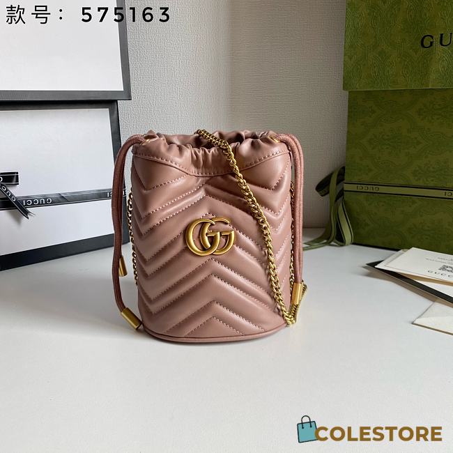 Gucci GG Marmont Bucket Bag 575163 Size 19x17cm - 1