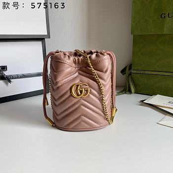 Gucci GG Marmont Bucket Bag 575163 Size 19x17cm