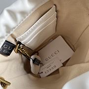 Gucci GG Marmont Bucket Bag White 575163 Size 19x17cm - 5