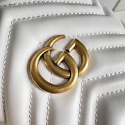 Gucci GG Marmont Bucket Bag White 575163 Size 19x17cm - 6