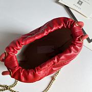 Gucci GG Marmont Bucket Bag Red 575163 Size 19x17cm - 2