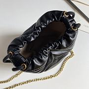 Gucci GG Marmont Bucket Bag Black 575163 Size 19x17cm - 2