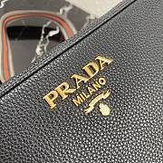 Prada Camera Crossbody Bag Black 1BH082 Size 22X15X9cm - 4