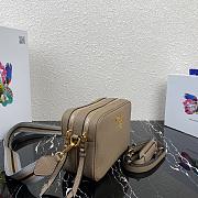 Prada Camera Crossbody Bag Brown 1BH082 Size 22X15X9cm - 3