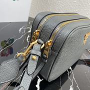 Prada Camera Crossbody Bag Grey 1BH082 Size 22X15X9cm - 4