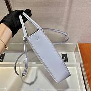 Prada Brush Leather Tote Bag Light Purple 1BA330 Size 24x22x6cm - 5