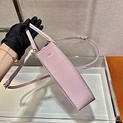 Prada Brush Leather Tote Bag Pink 1BA330 Size 24x22x6cm - 3