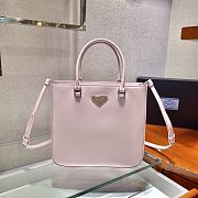 Prada Brush Leather Tote Bag Pink 1BA330 Size 24x22x6cm - 5