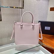 Prada Brush Leather Tote Bag Pink 1BA330 Size 24x22x6cm - 6
