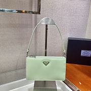Prada Leather Mini Bag Green 1BC155 Size 20x15x5.5cm - 1