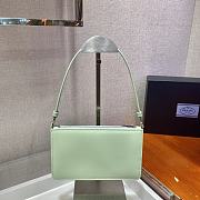 Prada Leather Mini Bag Green 1BC155 Size 20x15x5.5cm - 5