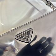 Prada Leather Mini Bag Silver 1BC155 Size 20x15x5.5cm - 2