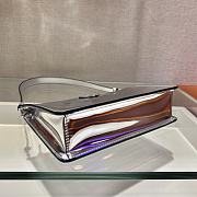 Prada Leather Mini Bag Silver 1BC155 Size 20x15x5.5cm - 3