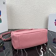 Prada Hobo Leather Bag Pink 1BC132 Size 26x21x9.5cm - 2