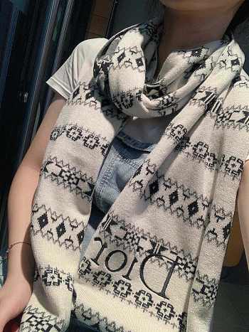 Dior Scarf White