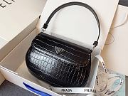 Prada Shoulder Bag Crocodile Pattern Size 23x17x4cm - 1