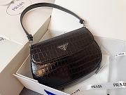 Prada Shoulder Bag Crocodile Pattern Size 23x17x4cm - 6