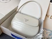 Prada Shoulder Bag Crocodile Pattern White Size 23x17x4cm - 1