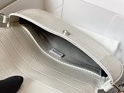 Prada Shoulder Bag Crocodile Pattern White Size 23x17x4cm - 4