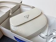 Prada Shoulder Bag Crocodile Pattern White Size 23x17x4cm - 3