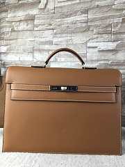Hermes Man Bussiness And Briefcase In Brown - 1