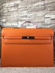 Hermes Man Bussiness And Briefcase In Orange - 1