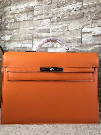 Hermes Man Bussiness And Briefcase In Orange