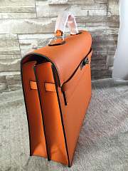 Hermes Man Bussiness And Briefcase In Orange - 4