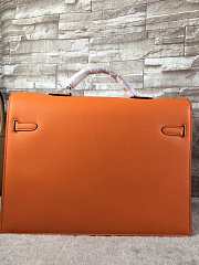Hermes Man Bussiness And Briefcase In Orange - 2