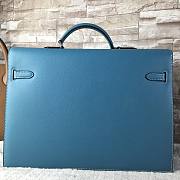 Hermes Man Bussiness And Briefcase In Blue - 5