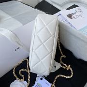 Chanel Mini Camera Case Light White AS2856 18x14x7cm - 3
