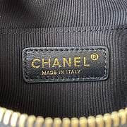 Chanel Mini Camera Case Leather Imitation Pearls Light Black AS2856 18x14x7cm - 5